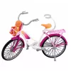 LEAN TOYS Anlily Doll in Pink Dress with Bicycle and Baby Seat Set