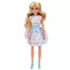 LEAN TOYS Anlily Doll with Dog, Floral Dress, Bag, Snacks, Accessories Set