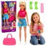 LEAN TOYS Anlily Doll in Sports Outfit with Dumbbells, Water Bottle, Bag, Accessories Set