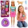 LEAN TOYS Anlily Doll with Pet Dog Puppy Accessories Bed Set