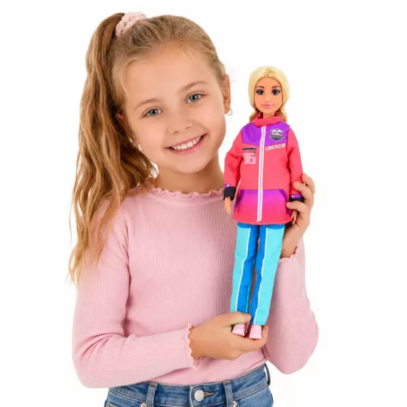 LEAN TOYS Anlily Doll Winter Sports Skis Snowmobile Snowboard Clothes Set