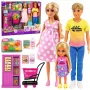 LEAN TOYS Anlily Dolls Family in Supermarket Store Pregnant Doll Accessories Set