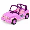 LEAN TOYS Off-Road Vehicle with Camper Sounds Pink Travel Set