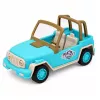 LEAN TOYS Off-Road Vehicle with Camper Sounds Blue Tourist Set