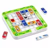 LEAN TOYS Magnetic Puzzle Game Magnetic Cars 15 Vehicles 60 Cards Board