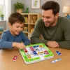 LEAN TOYS Magnetic Puzzle Game Magnetic Cars 15 Vehicles 60 Cards Board