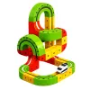 LEAN TOYS Magnetic Track With Electric Train 3D Creative Construction 67 pcs.