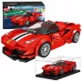 LEAN TOYS Construction Bricks Sports Car Racing Display Case Red 364 pcs.