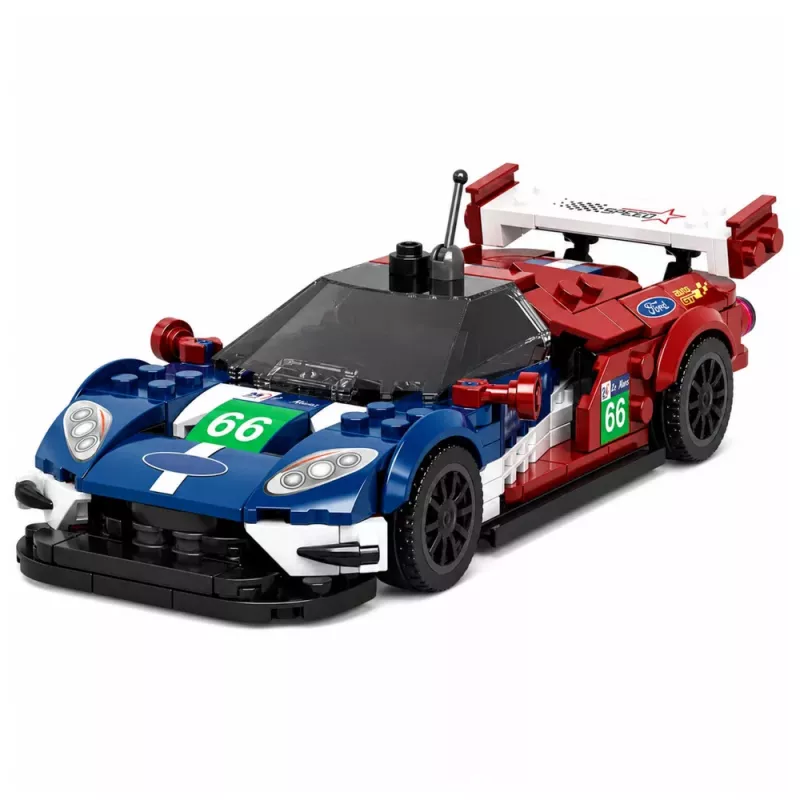 LEAN TOYS Building Blocks Sports Car GT2016 Racing Display Case 347 pcs.