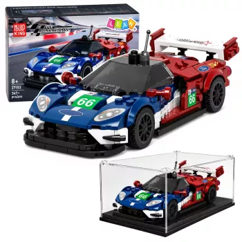 LEAN TOYS Building Blocks Sports Car GT2016 Racing Display Case 347 pcs.