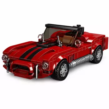 LEAN TOYS Construction Bricks Classic Car S.Cobra Red Display Case 391 pcs.