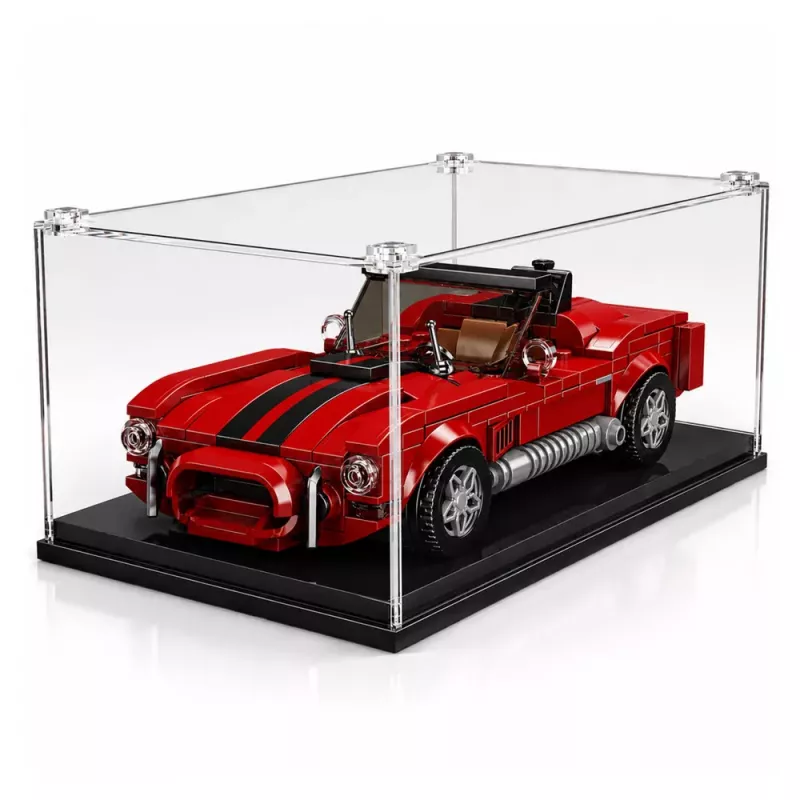 LEAN TOYS Construction Bricks Classic Car S.Cobra Red Display Case 391 pcs.