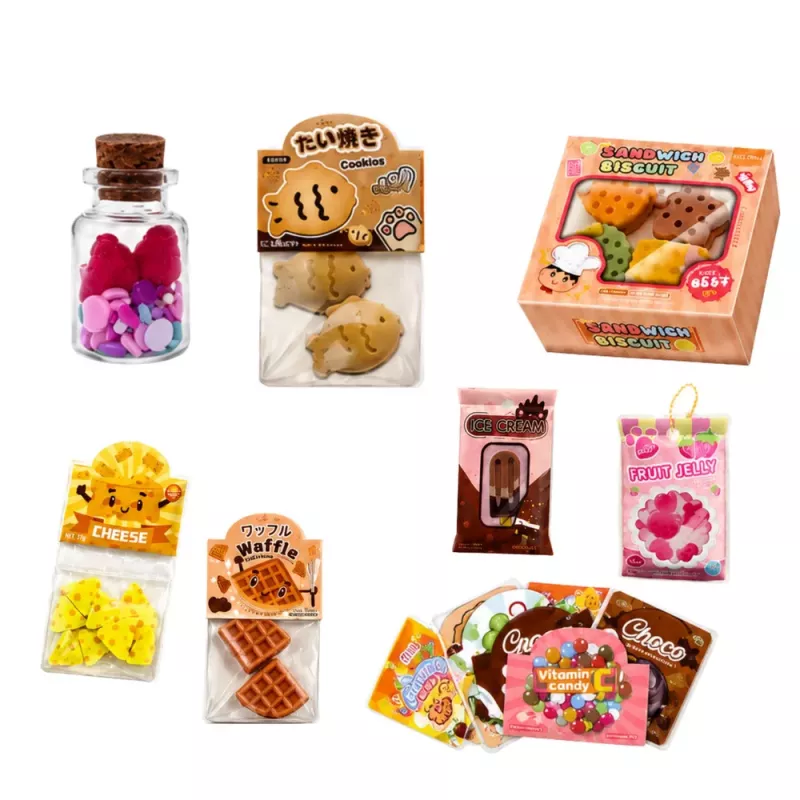 LEAN TOYS DIY Crafting Decorating Squishy Mini Sweets Snacks Kit