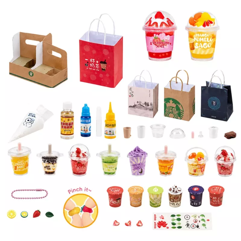 LEAN TOYS DIY Creative Kit: Creating, Decorating, Squishy Milkshakes