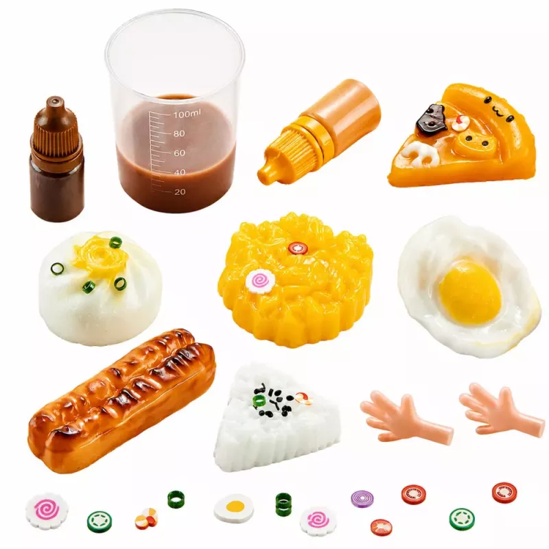 LEAN TOYS Creative Arts and Crafts Kit: DIY Squishy Decorative Breakfast Food