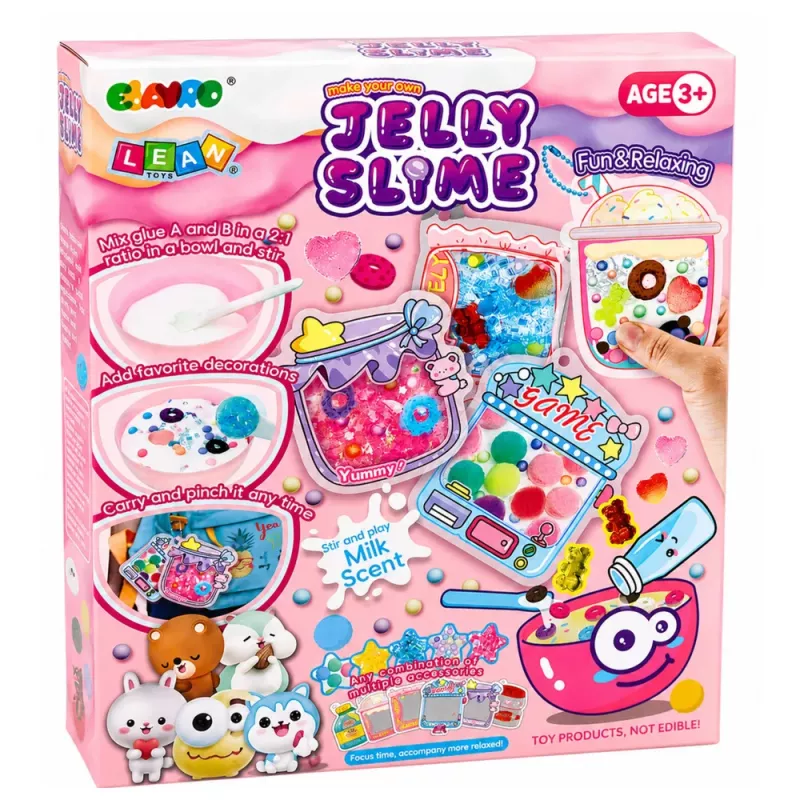 LEAN TOYS Creative Kit for Creating Decorative Jelly Slime DIY Slime Accessories