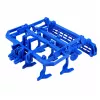 LEAN TOYS Agricultural Set Tractor with Bale Grabber Agricultural Trailer Hay 1:24