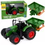 LEAN TOYS Agricultural Farm Tractor with Seeder Rubber Wheels 1:24 Scale Toy Vehicle
