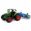 LEAN TOYS Agricultural Farm Tractor with Roller Green 1:24