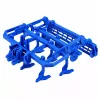 LEAN TOYS Agricultural Farm Tractor With Cultivator Tillage Unit Green 1:24