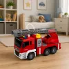 LEAN TOYS Fire Truck with Boom, Water Pouring Function, Lights and Sounds