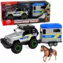 LEAN TOYS Police Off-road Vehicle Horse Trailer Lights Sounds Set
