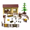 LEAN TOYS Farm Set with Tractor, Windmill, Stable, Trailer and Animal Figures, 45 Pieces