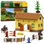 LEAN TOYS Set Farm Horse Stables Horse Jumping Hills Figures Accessories 69 pcs.