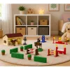 LEAN TOYS Set Farm Horse Stud Obstacle Course Stable Horses Figures 26 pcs.