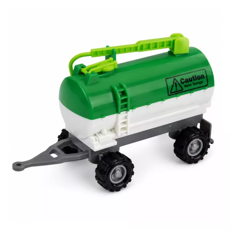 LEAN TOYS Set of Agricultural Vehicles Tractor Forage Harvester Tanker Spreader 1:68 4 pcs.