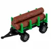 LEAN TOYS Set of Agricultural Vehicles Tractor Forage Harvester Timber Trailer 1:68 4 pcs.
