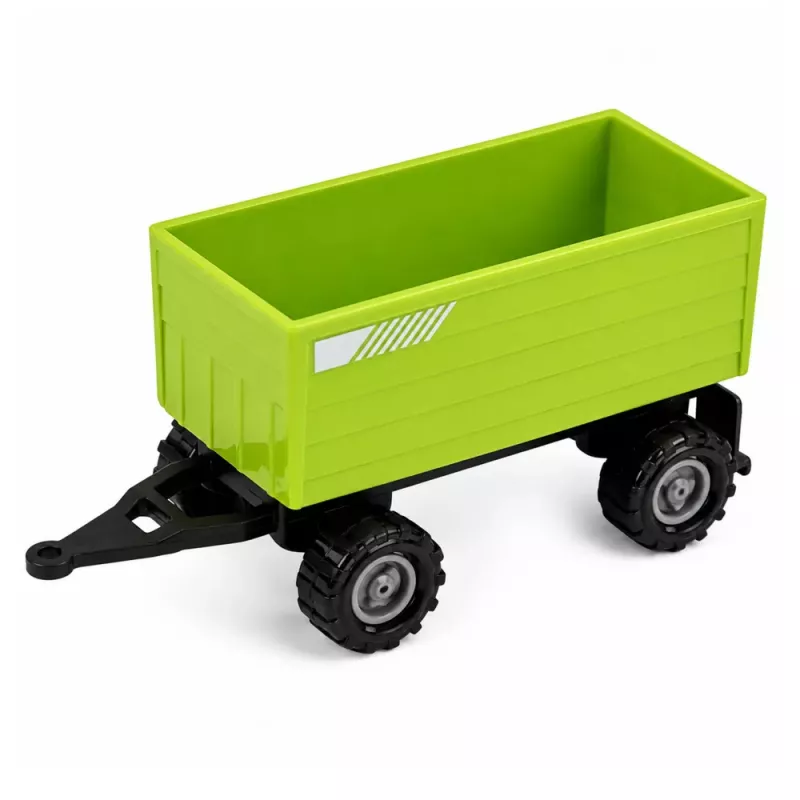 LEAN TOYS Set of Agricultural Vehicles Tractor Forage Harvester Timber Trailer 1:68 4 pcs.
