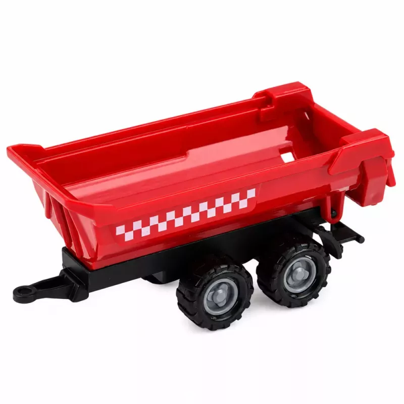 LEAN TOYS Set of Agricultural Vehicles Tractor Forage Harvester Trailers Transport 1:68 4 pcs.