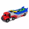 LEAN TOYS Truck with Ramp Transporter Launcher Car Springs Drive 1:55