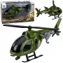 LEAN TOYS Military Helicopter with Hook Lights Sounds Green