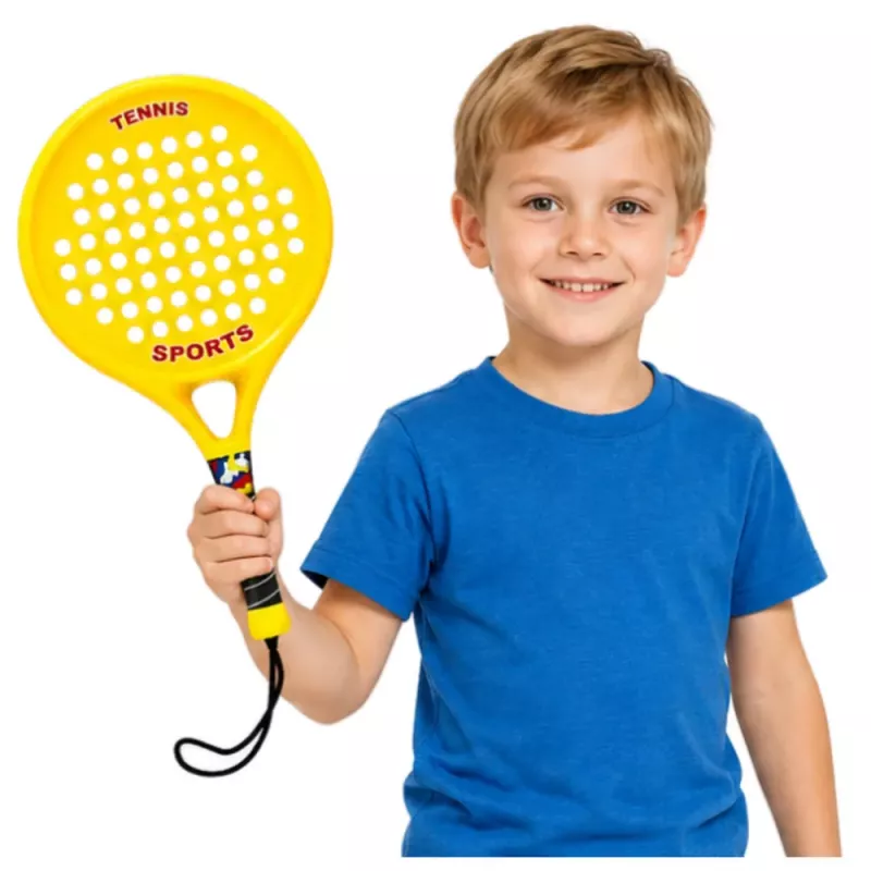 LEAN TOYS Sports Set for Playing Beach Tennis, Garden Tennis, Rackets, Foam Ball