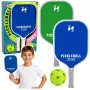 LEAN TOYS Green and Blue Tennis Badminton Pickleball Racket Set