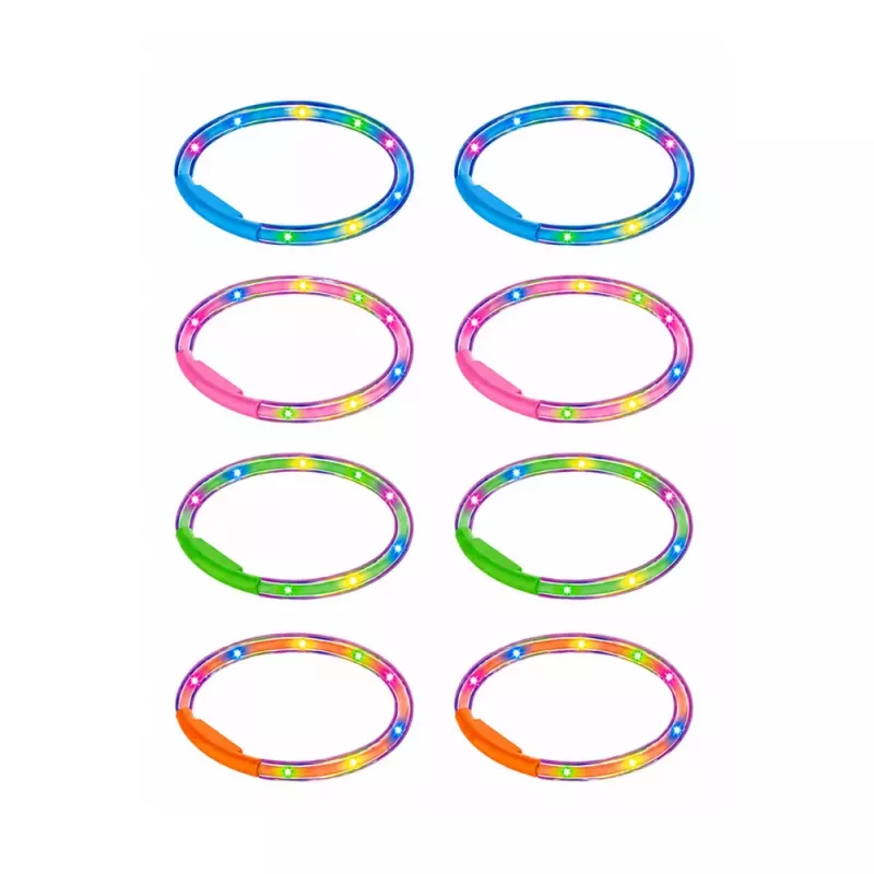 LEAN TOYS Ringo Throwing Skill Game for Kids LED Glowing Hoops Posts