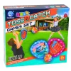 LEAN TOYS Arcade Game for Throwing, Catching, Paddle, Glowing Balls, LED Shark
