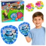 LEAN TOYS Arcade Game for Throwing, Catching, Paddle, Glowing Balls, LED Shark