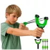 LEAN TOYS Sports Arcade Set Slingshot with Whistling Foam Arrows 15M