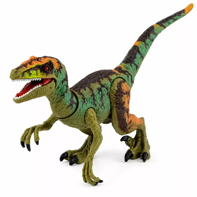 LEAN TOYS Velociraptor Dinosaur Figure Realistic Movable Limbs Sounds