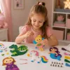 LEAN TOYS Creative Set of Felt Sewing Plush Toys Fairytale Land DIY 6 pcs.