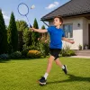 LEAN TOYS Badminton Set Rackets Shuttlecock Cover Blue