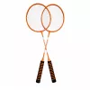 LEAN TOYS Badminton Set Rackets Shuttlecock Cover Orange