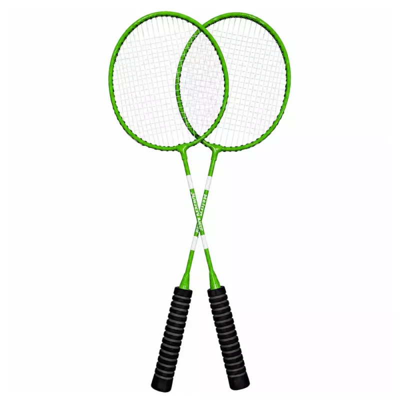 LEAN TOYS Badminton Set Rackets Shuttlecock Cover Green