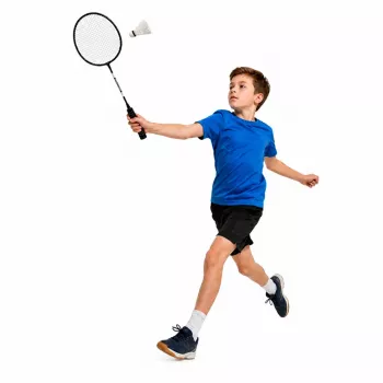 LEAN TOYS Badminton Set Rackets Shuttlecock Cover Black