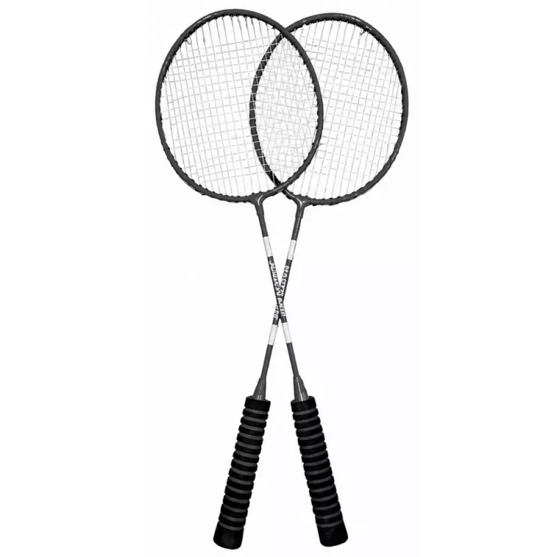 LEAN TOYS Badminton Set Rackets Shuttlecock Cover Black