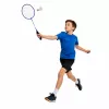 LEAN TOYS Badminton Set with 2 Rackets, 3 Shuttlecocks, and Carry Cover - Blue