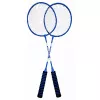 LEAN TOYS Badminton Set with 2 Rackets, 3 Shuttlecocks, and Carry Cover - Blue